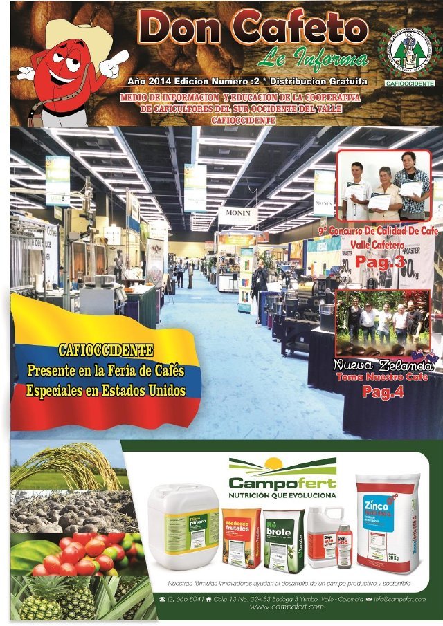 Portada del periódico Don Cafeto, edición 2