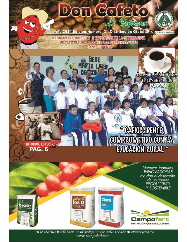 Portada del periódico Don Cafeto, edición 3