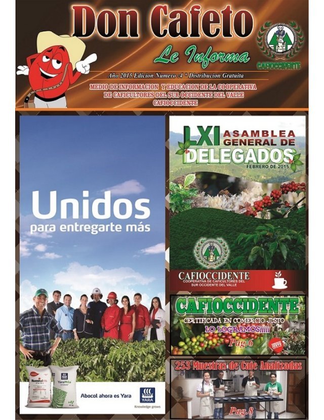 Portada del periódico Don Cafeto, edición 4